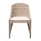 Bali & Pari Lara Bohemian Grey Kubu Rattan and Mahogany Wood Dining Chair 245-13719-ZORO - alternate 6